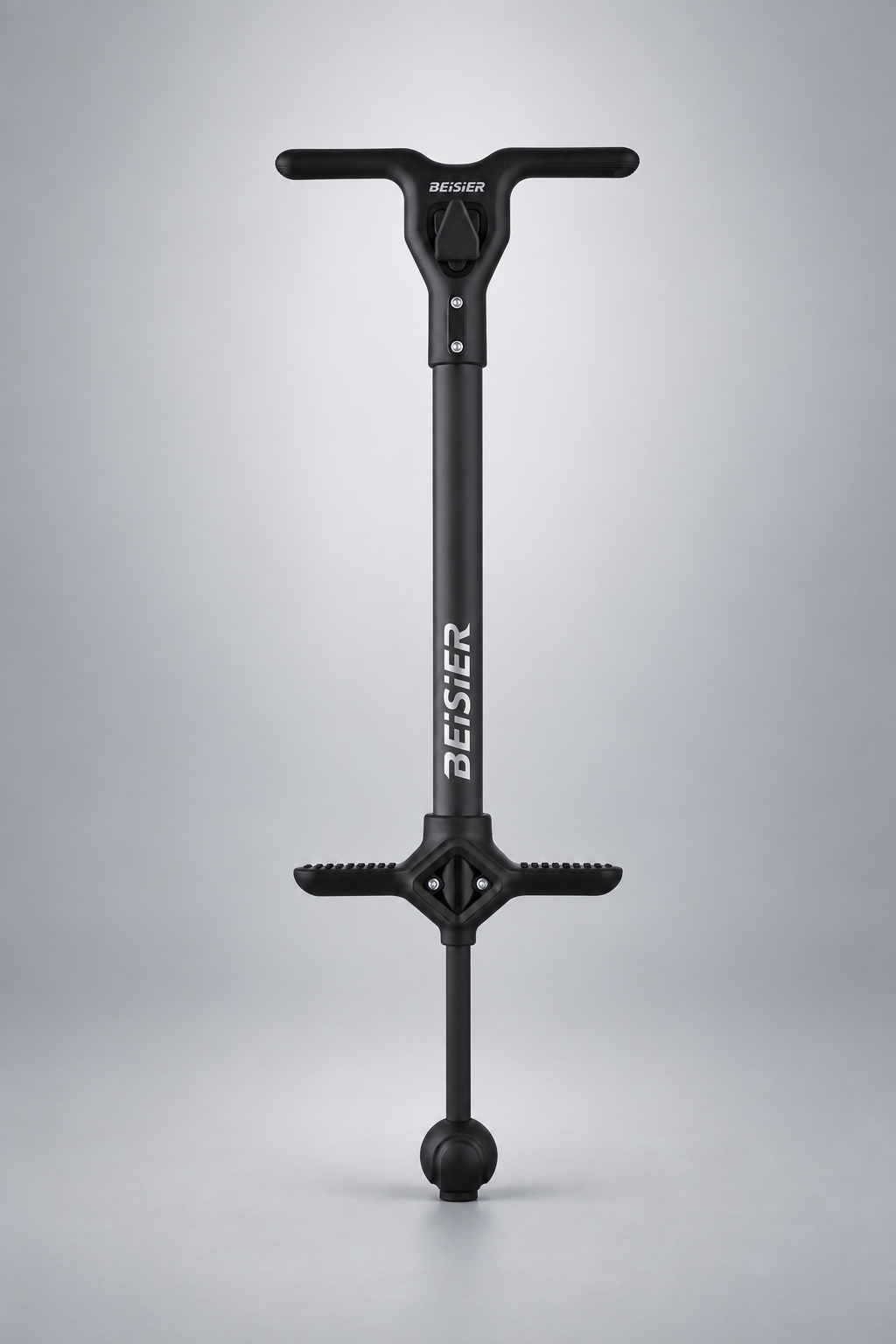 Black kids pogo stick