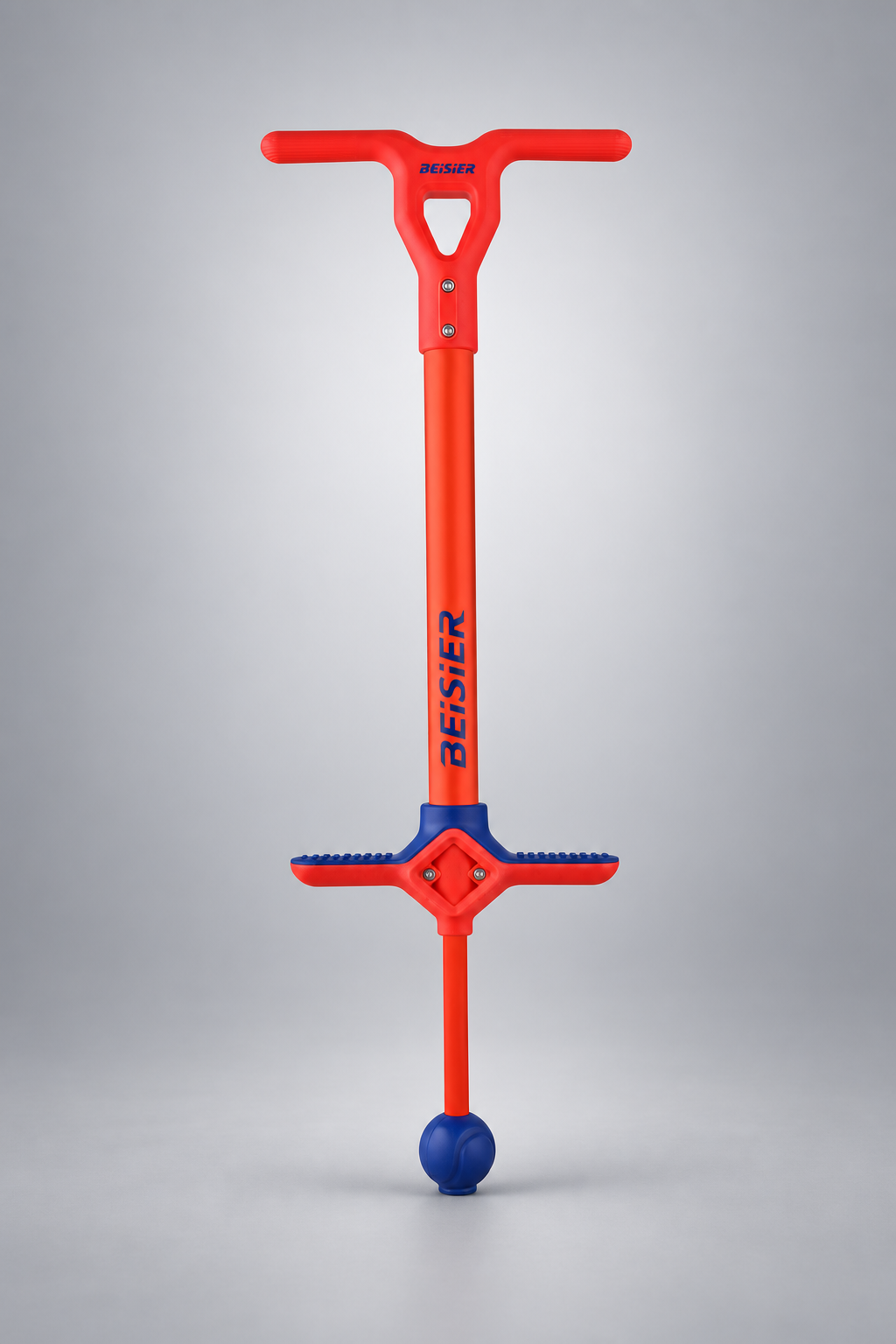 Red and navy kids pogo stick
